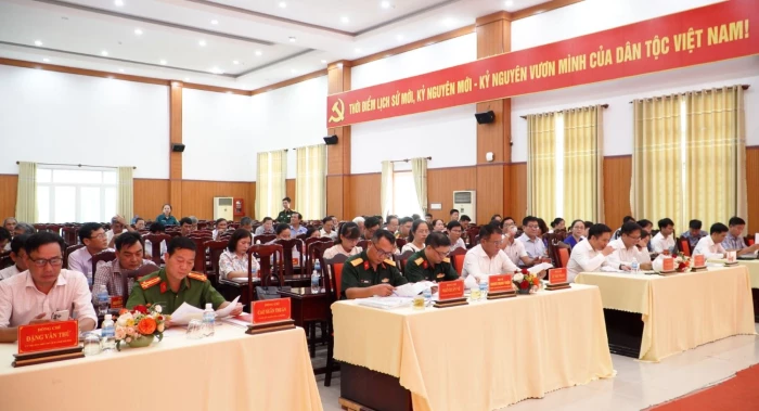 Quán triệt, giao nhiệm vụ diễn tập tác chiến khu vực phòng thủ kết hợp phòng thủ dân sự phường Cam Ranh