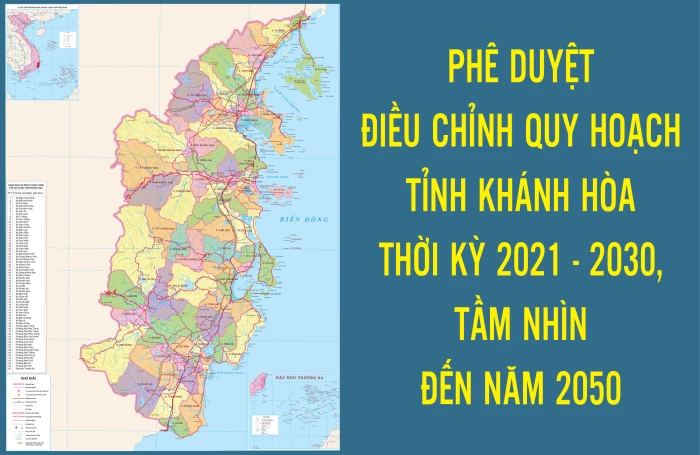 [Infographic] Phê duyệt điều chỉnh Quy hoạch tỉnh Khánh Hòa thời kỳ 2021 - 2030, tầm nhìn đến năm 2050