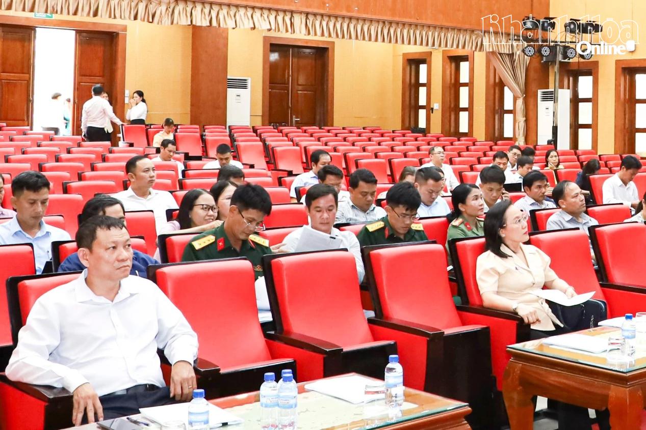 Các đại biểu tham dự tại điểm cầu tỉnh Khánh Hòa.