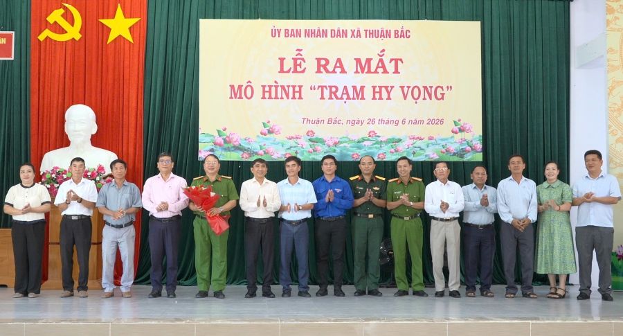 Xã Thuận Bắc ra mắt mô hình “Trạm hy vọng”