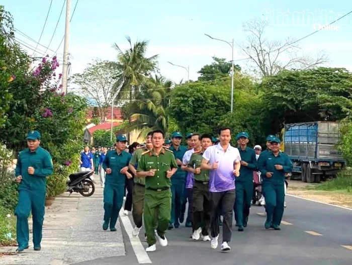 Xã Diên Thọ mít tinh hưởng ứng Tháng hành động phòng, chống ma túy