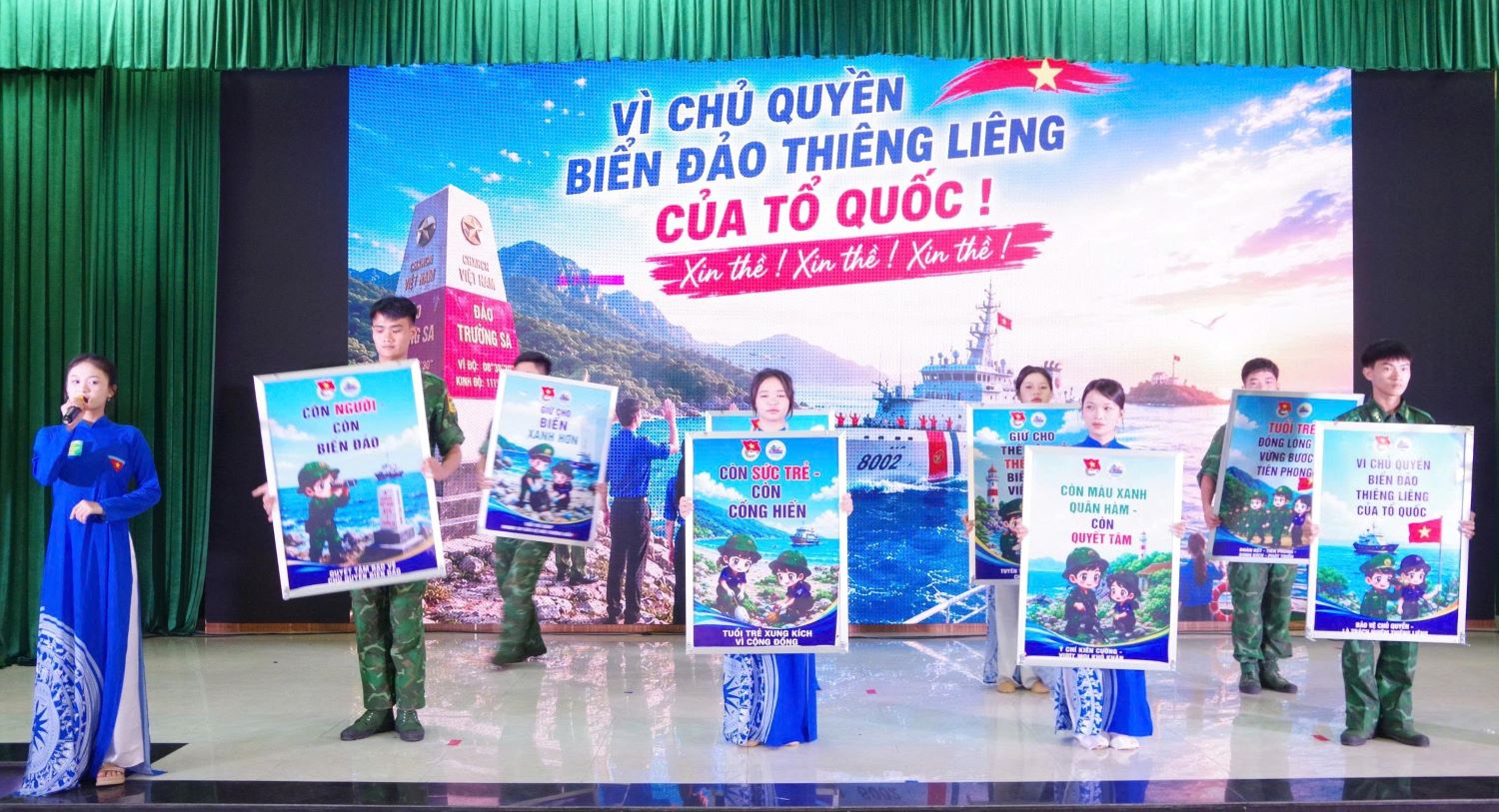 Một tiết mục dự thi của Đồn Biên phòng Ninh Phước.