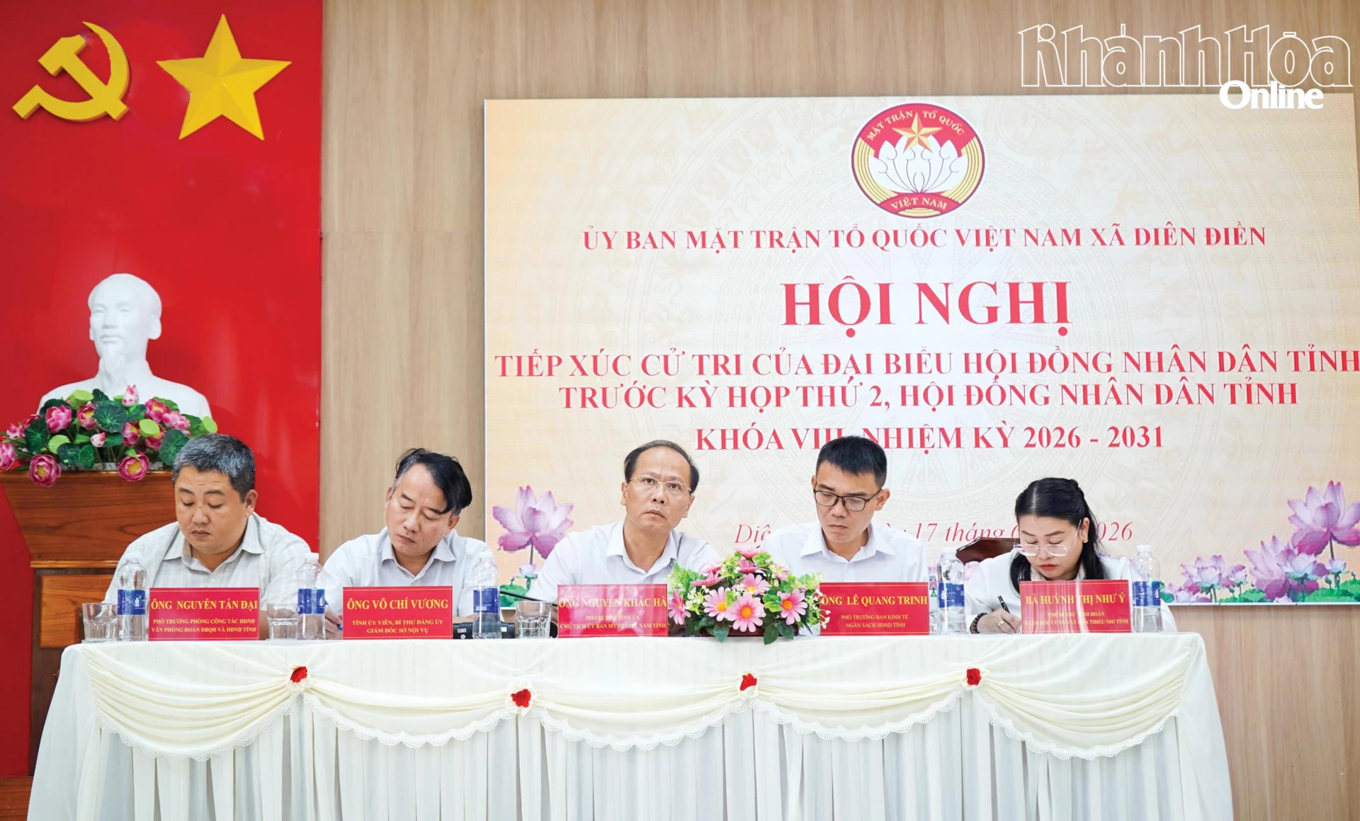 Đại biểu HĐND tỉnh Khánh Hòa tiếp xúc cử tri xã Diên Điền và Diên Lâm