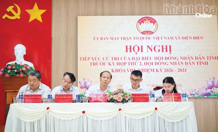 Đại biểu HĐND tỉnh Khánh Hòa tiếp xúc cử tri xã Diên Điền và Diên Lâm