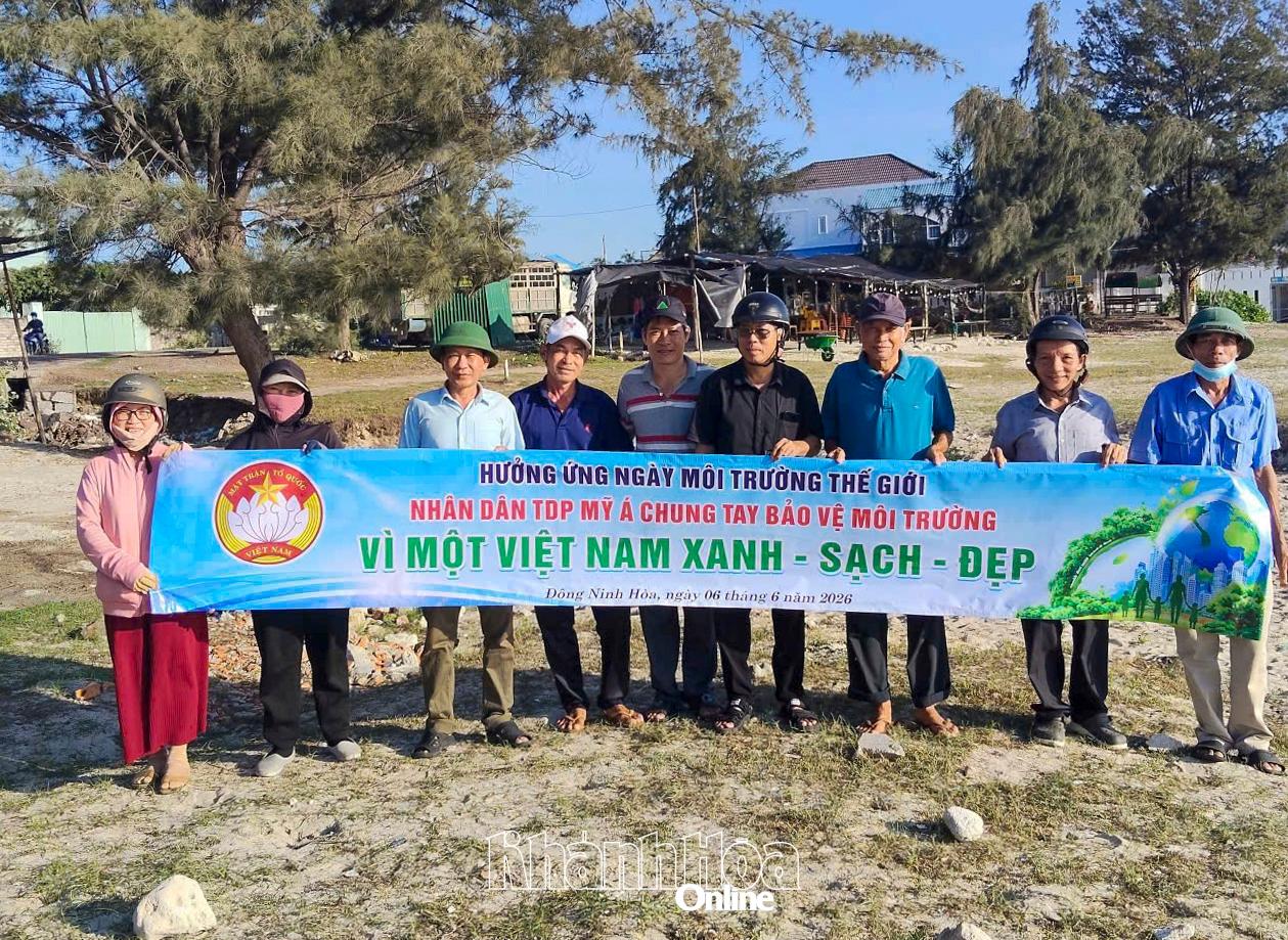 Các tổ dân phố trên địa bàn phường hưởng ứng lời phát động.