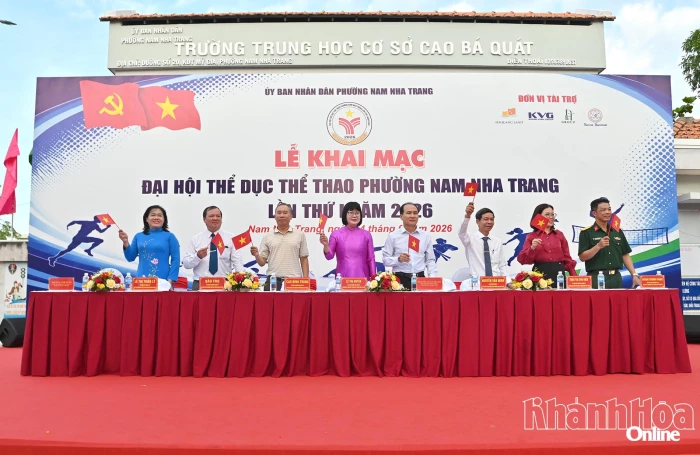 Khai mạc Đại hội Thể dục thể thao phường Nam Nha Trang