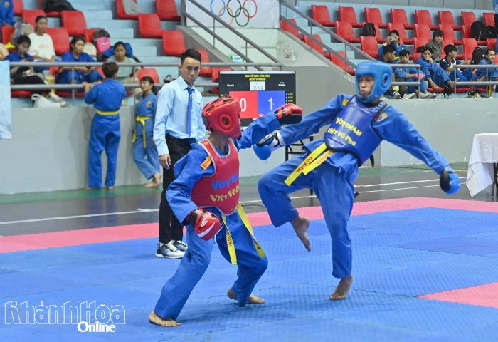 268 vận động viên tranh tài Giải Vovinam Đại hội Thể dục thể thao tỉnh Khánh Hòa