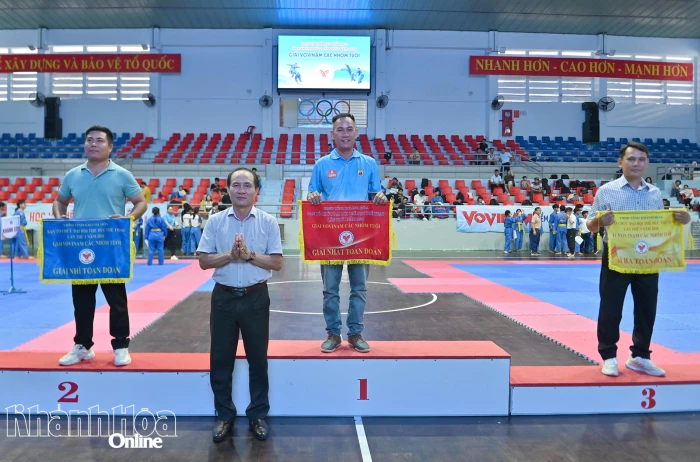 Xã Cam Lâm đoạt giải nhất toàn đoàn Giải Vovinam các nhóm tuổi