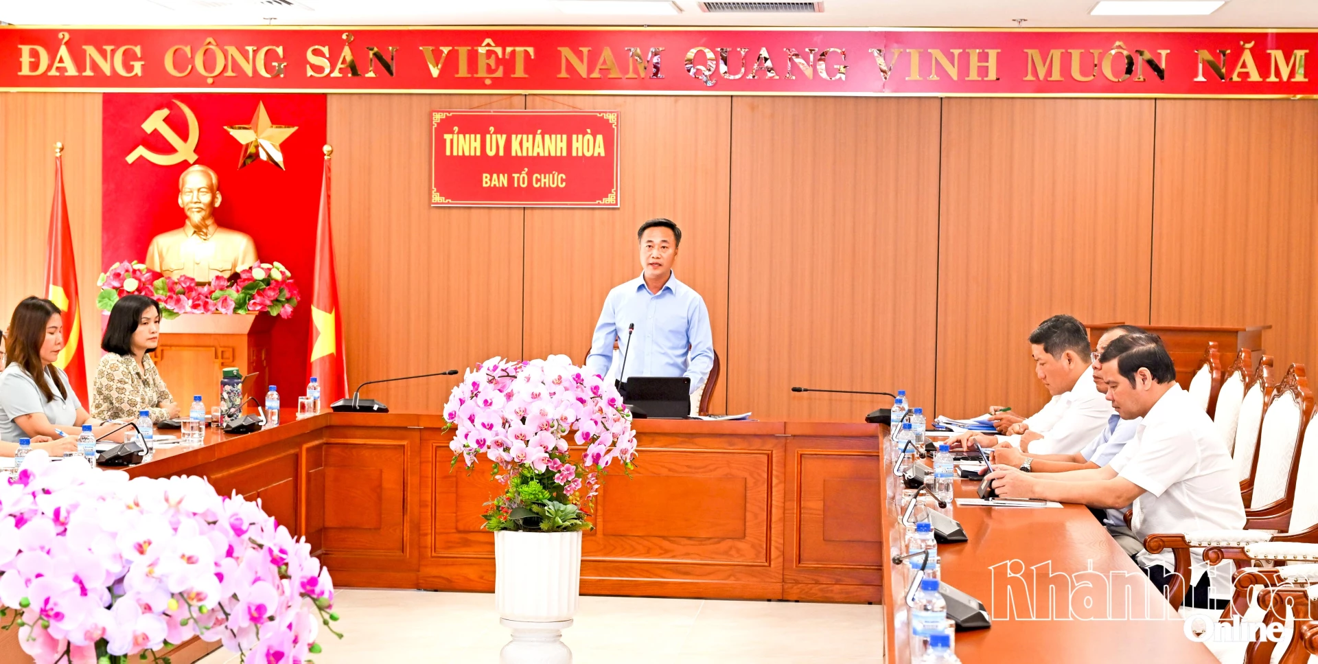 Quang cảnh hội thảo tại điểm cầu Khánh Hòa.