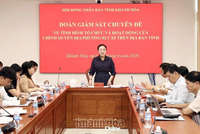 HĐND tỉnh giám sát tình hình tổ chức và hoạt động của chính quyền địa phương 2 cấp tại 7 xã, phường