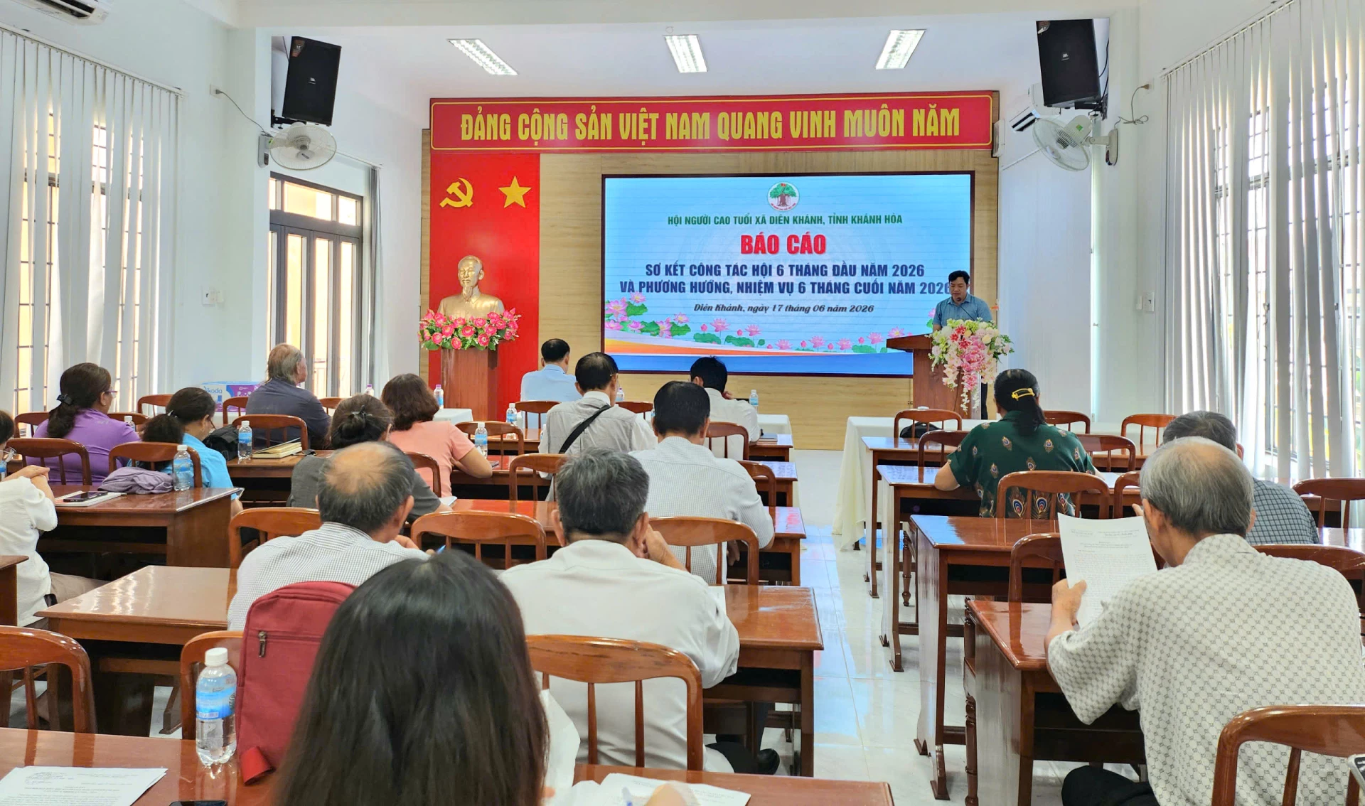 Hội Người cao tuổi xã sơ kết công tác 6 tháng đầu năm và triên khai nhiệm vụ 6 tháng cuối năm.