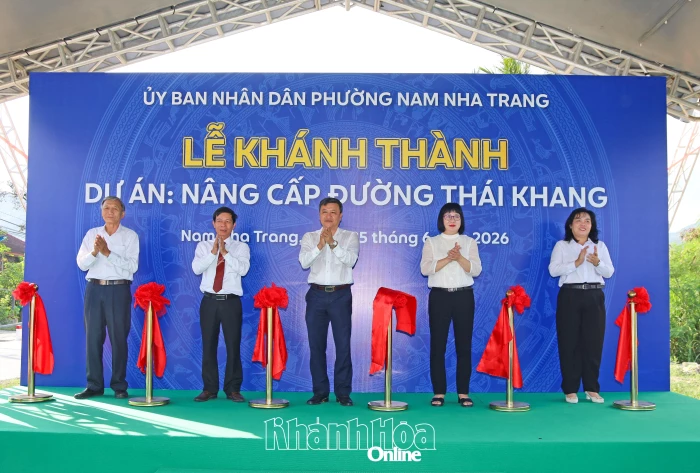 Phường Nam Nha Trang hoàn thành nâng cấp đường Thái Khang trị giá gần 2 tỷ đồng