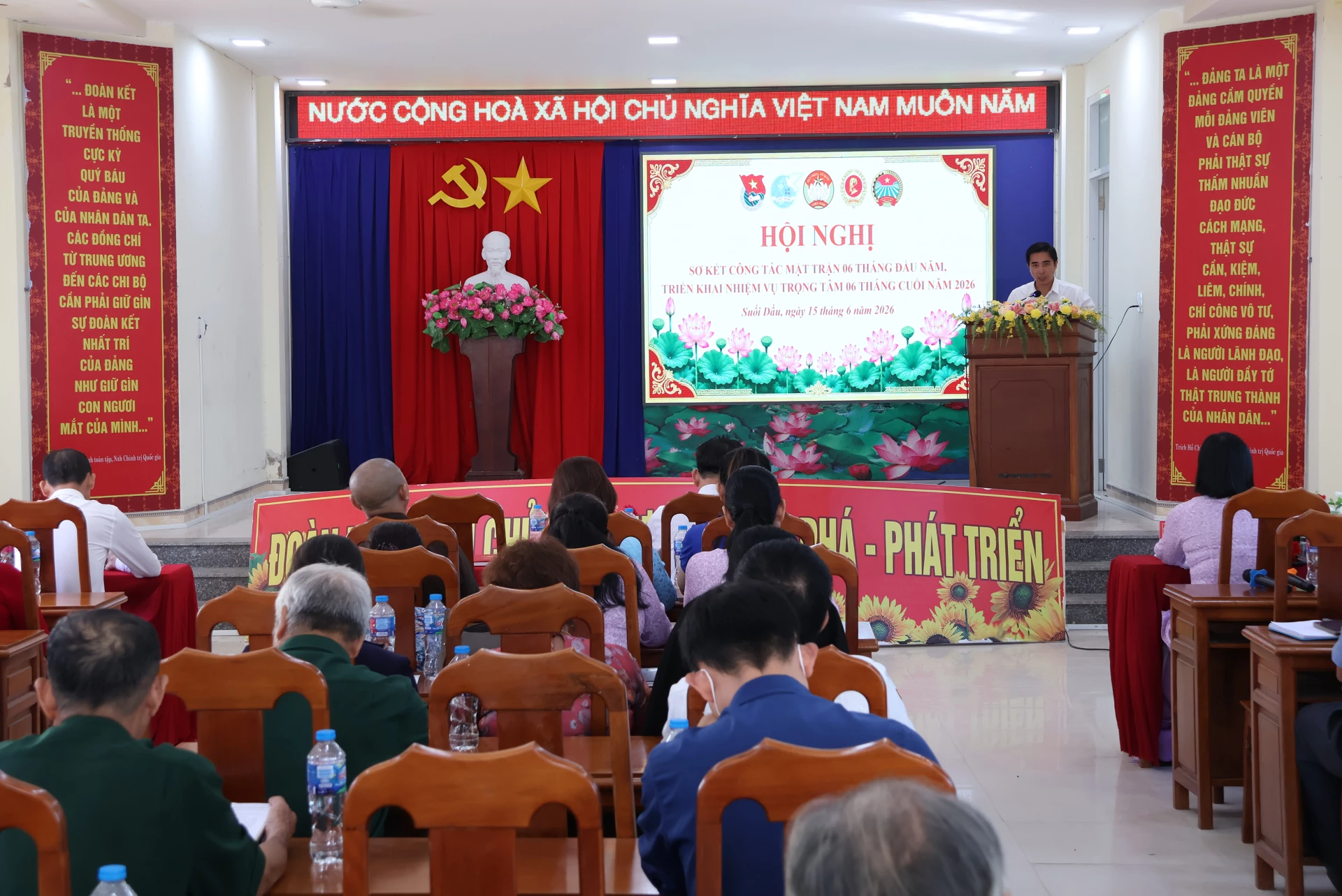 Mặt trận xã Suối Dầu triển khai nhiệm vụ trọng tâm 6 tháng cuối năm 2026