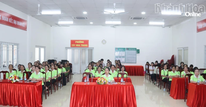 Hội Liên hiệp Phụ nữ phường Tây Nha Trang triển khai nhiệm vụ 6 tháng cuối năm