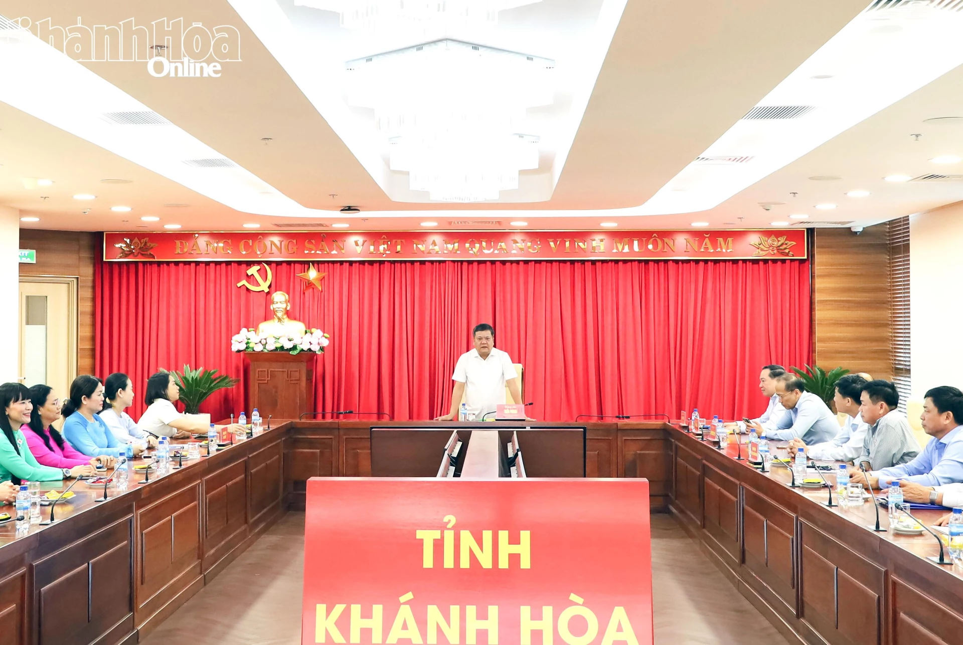 Thường trực Tỉnh ủy gặp mặt các đoàn đại biểu dự Đại hội đại biểu toàn quốc Hội Cựu chiến binh, Phụ nữ và Đoàn Thanh niên cộng sản Hồ Chí Minh