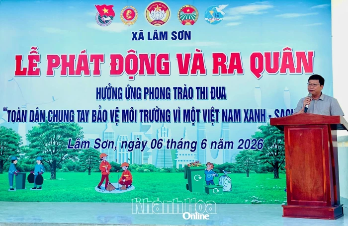 Xã Lâm Sơn phát động phong trào toàn dân bảo vệ môi trường