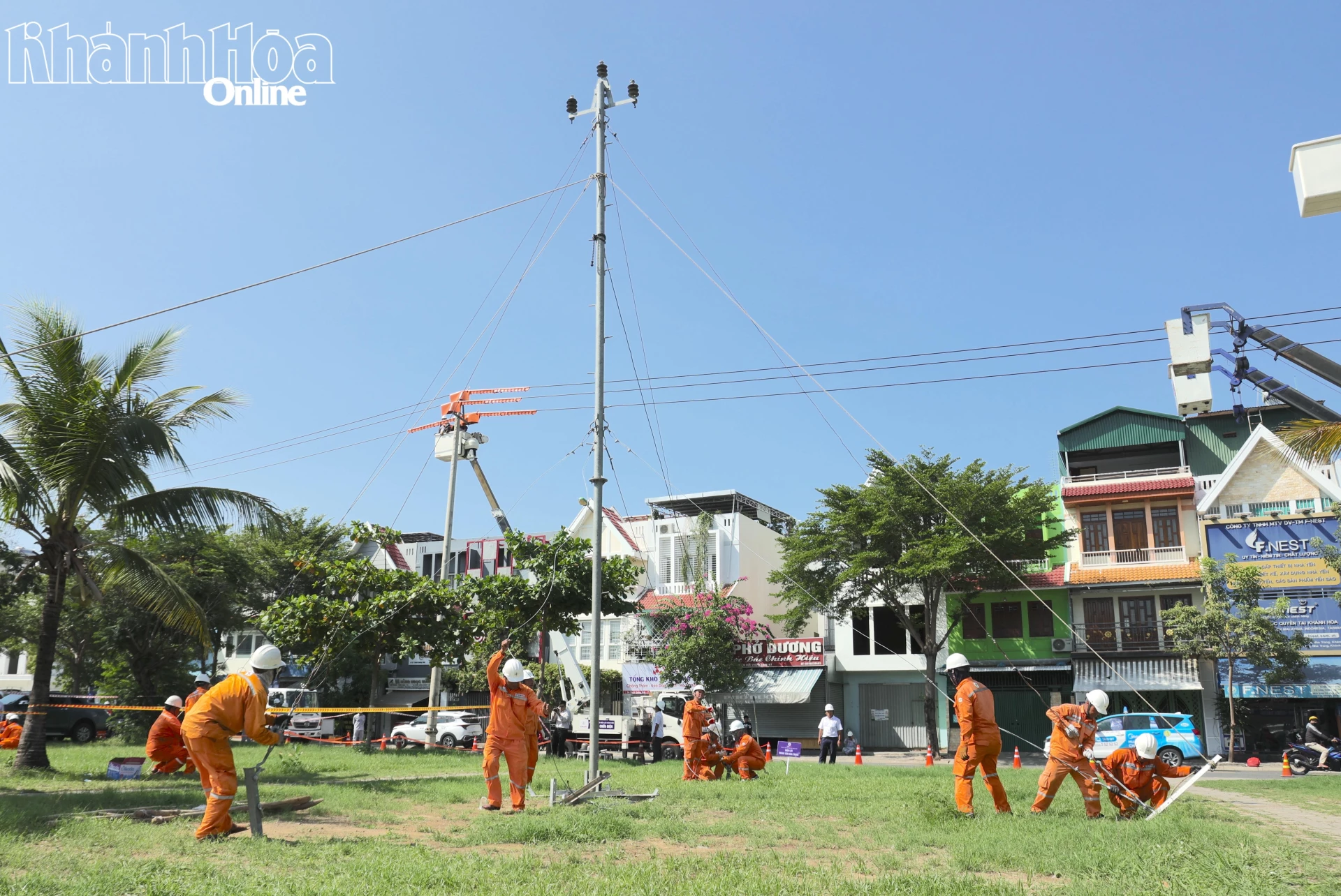 Công ty Cổ phần Điện lực Khánh Hòa diễn tập phòng, chống thiên tai và tìm kiếm cứu nạn