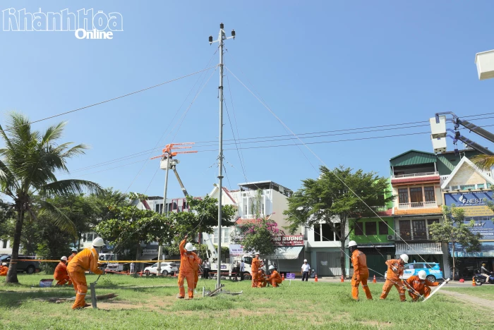 Công ty Cổ phần Điện lực Khánh Hòa diễn tập phòng, chống thiên tai và tìm kiếm cứu nạn