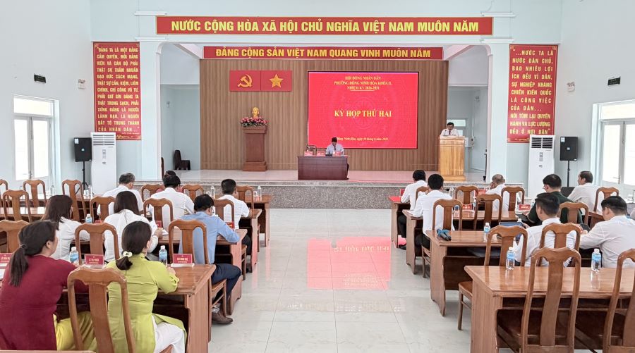 Quang cảnh kỳ họp.