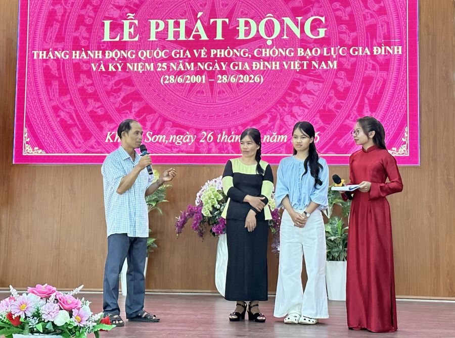 Xã Khánh Sơn phát động Tháng hành động quốc gia về phòng, chống bạo lực gia đình năm 2026