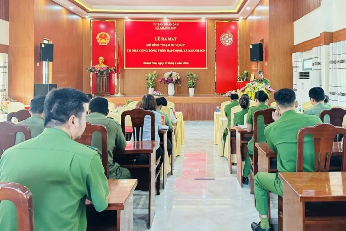 Xã Khánh Sơn ra mắt mô hình “Trạm hy vọng”