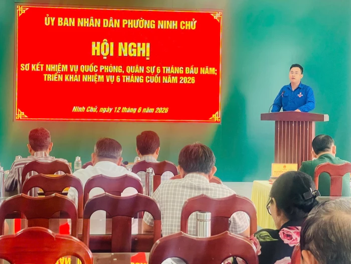 Phường Ninh Chử triển khai nhiệm vụ quốc phòng, quân sự 6 tháng cuối năm 2026