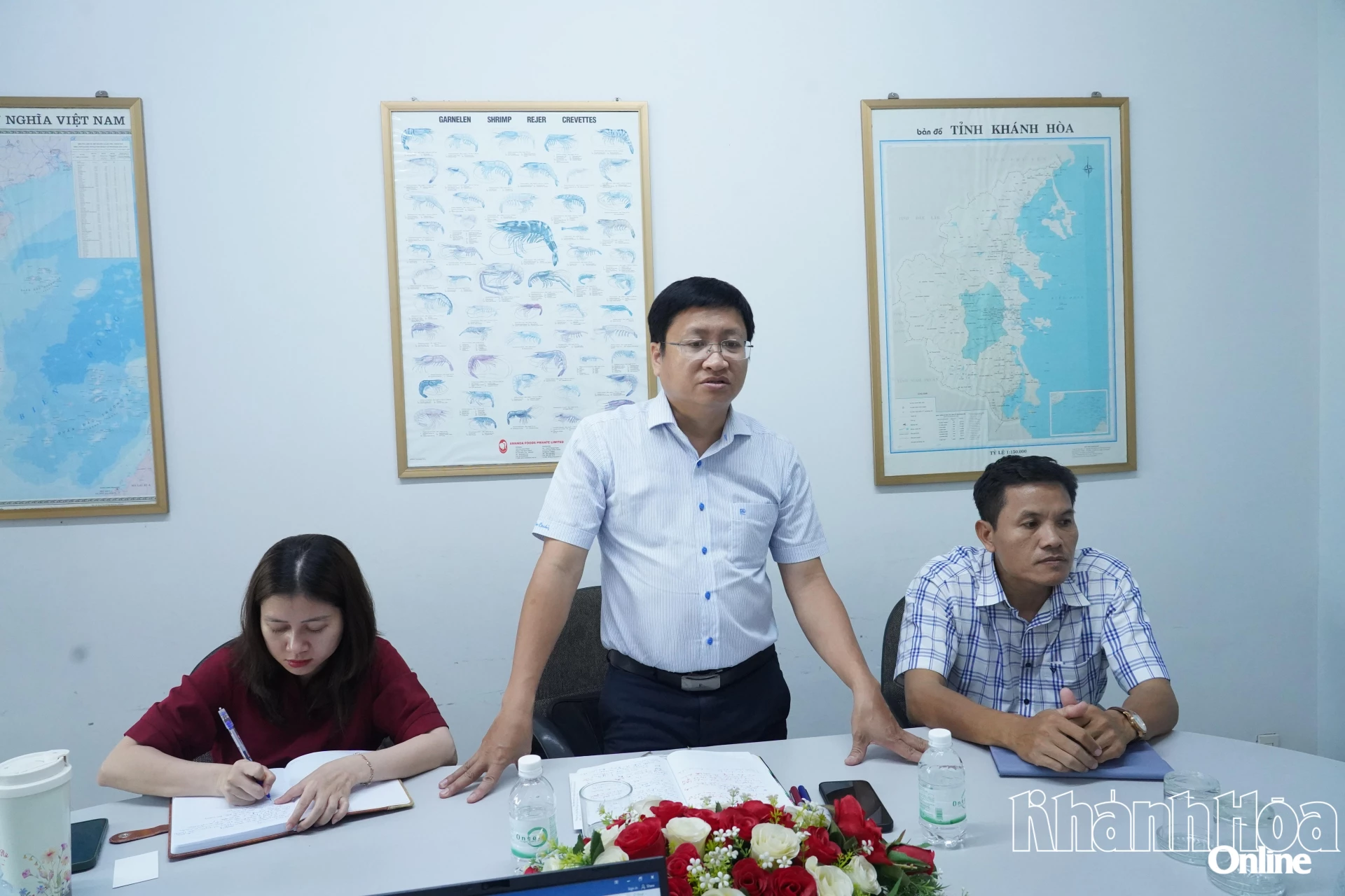 Ông Huỳnh Tấn Hải phát biểu tại buổi làm việc.