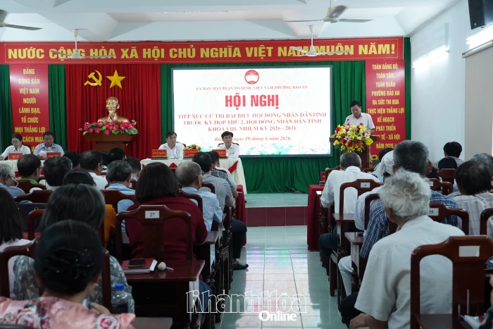 Đại biểu HĐND tỉnh Khánh Hòa tiếp xúc cử tri phường Bảo An