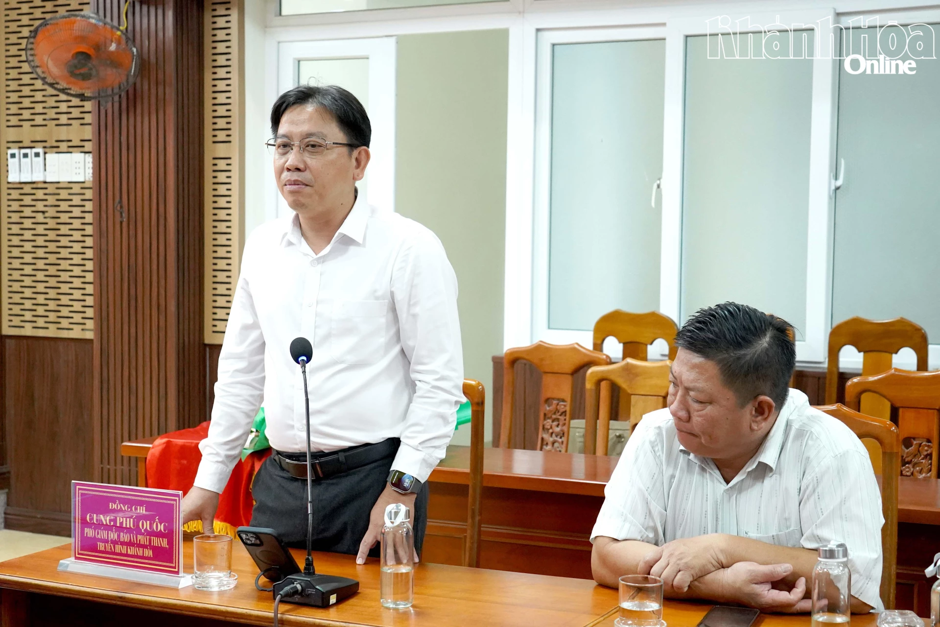 Ông Cung Phú Quốc phát biểu tại lễ ký kết.