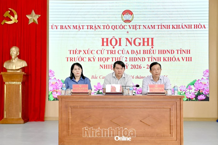 Đại biểu HĐND tỉnh tiếp xúc cử tri phường Bắc Cam Ranh và xã Cam Lâm