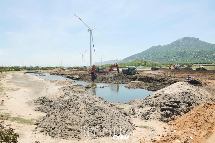 Phó Chủ tịch UBND tỉnh Trịnh Minh Hoàng kiểm tra tiến độ giải phóng mặt bằng các dự án trọng điểm tại Cà Ná
