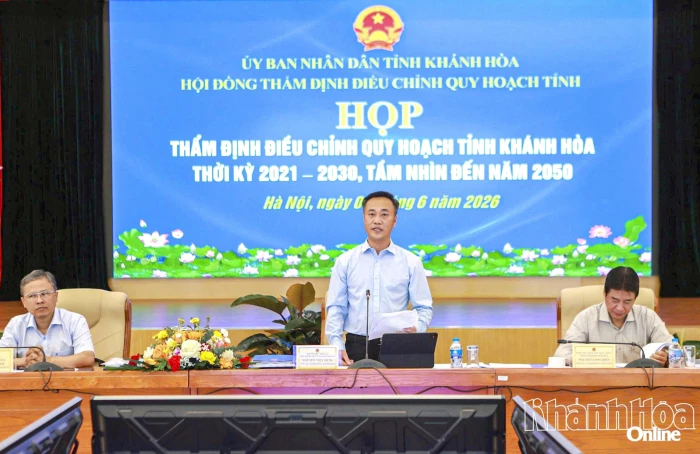 Thẩm định điều chỉnh Quy hoạch tỉnh Khánh Hòa thời kỳ 2021 - 2030, tầm nhìn đến năm 2050