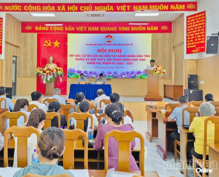 Đại biểu HĐND tỉnh Khánh Hòa tiếp xúc cử tri xã Hòa Trí