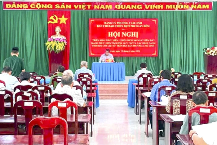 Phường Cam Linh đẩy mạnh tìm kiếm, quy tập và xác định danh tính hài cốt liệt sĩ