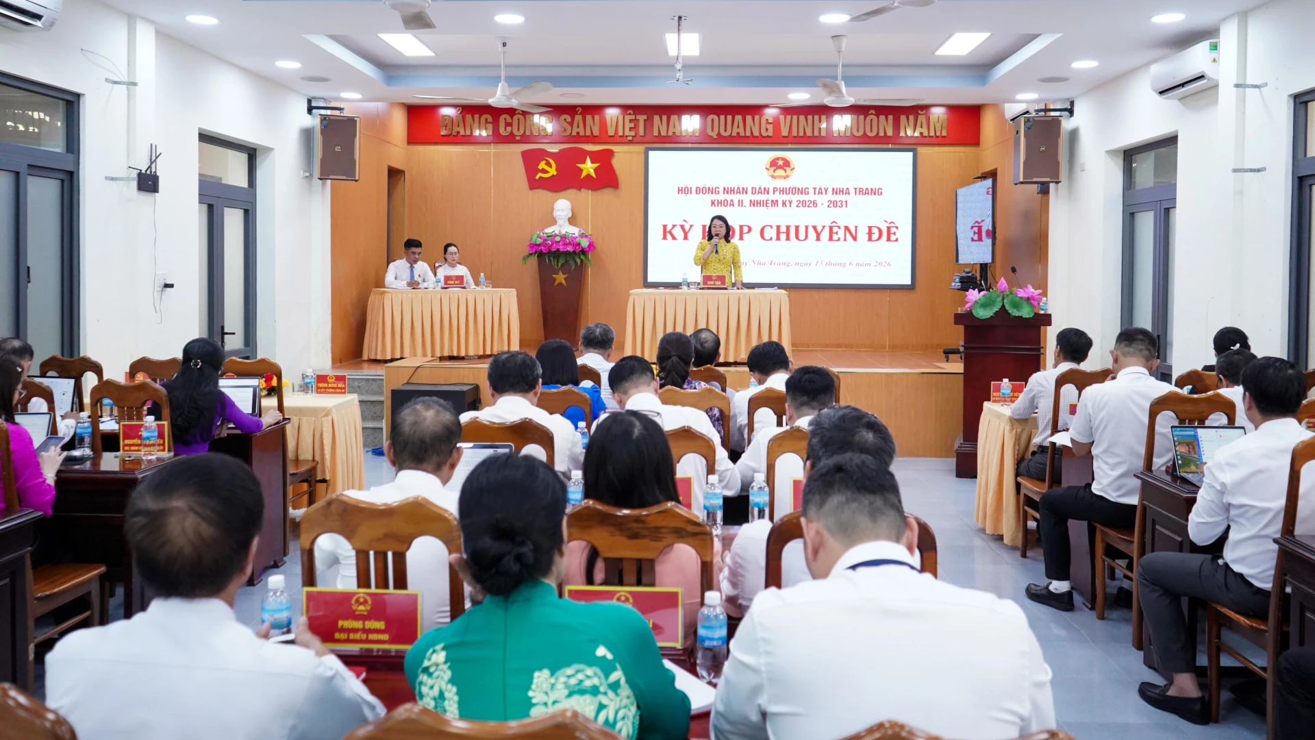 HĐND phường Tây Nha Trang thông qua nghị quyết về sắp xếp tổ dân phố trên địa bàn