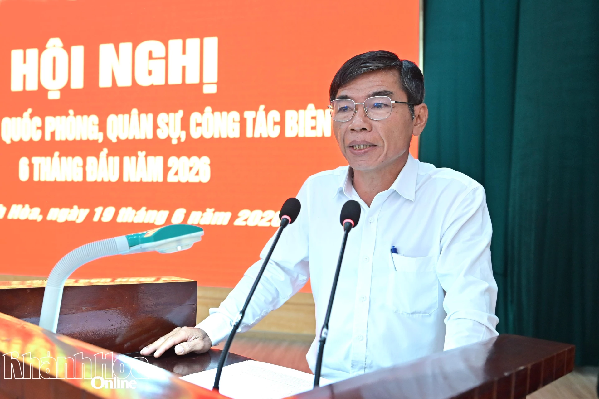 Đại diện Sở Nông nghiệp và Môi trường phát biểu tại hội nghị.