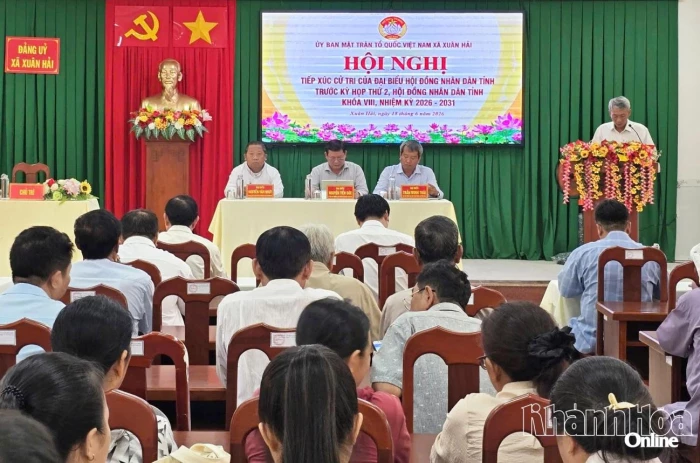 Đại biểu HĐND tỉnh tiếp xúc cử tri xã Xuân Hải