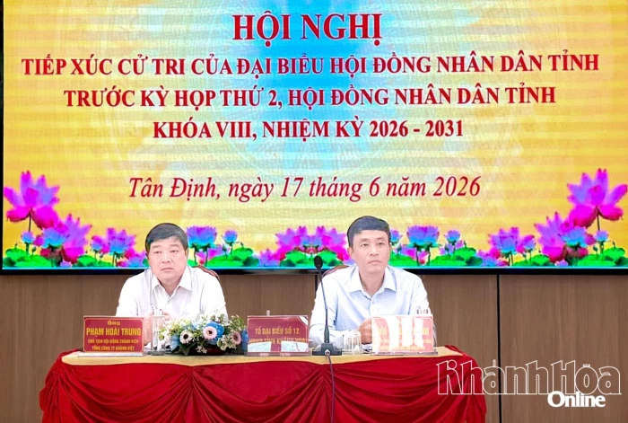 Đại biểu HĐND tỉnh tiếp xúc cử tri xã Tân Định