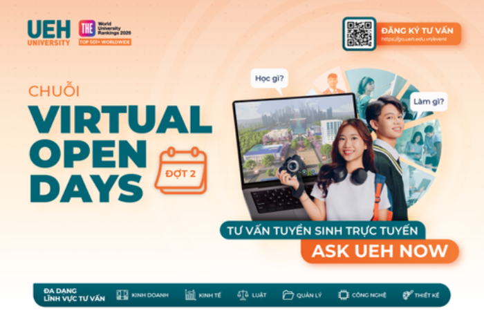 Chuỗi hoạt động tư vấn tuyển sinh - hướng nghiệp trực tuyến UEH chính thức trở lại