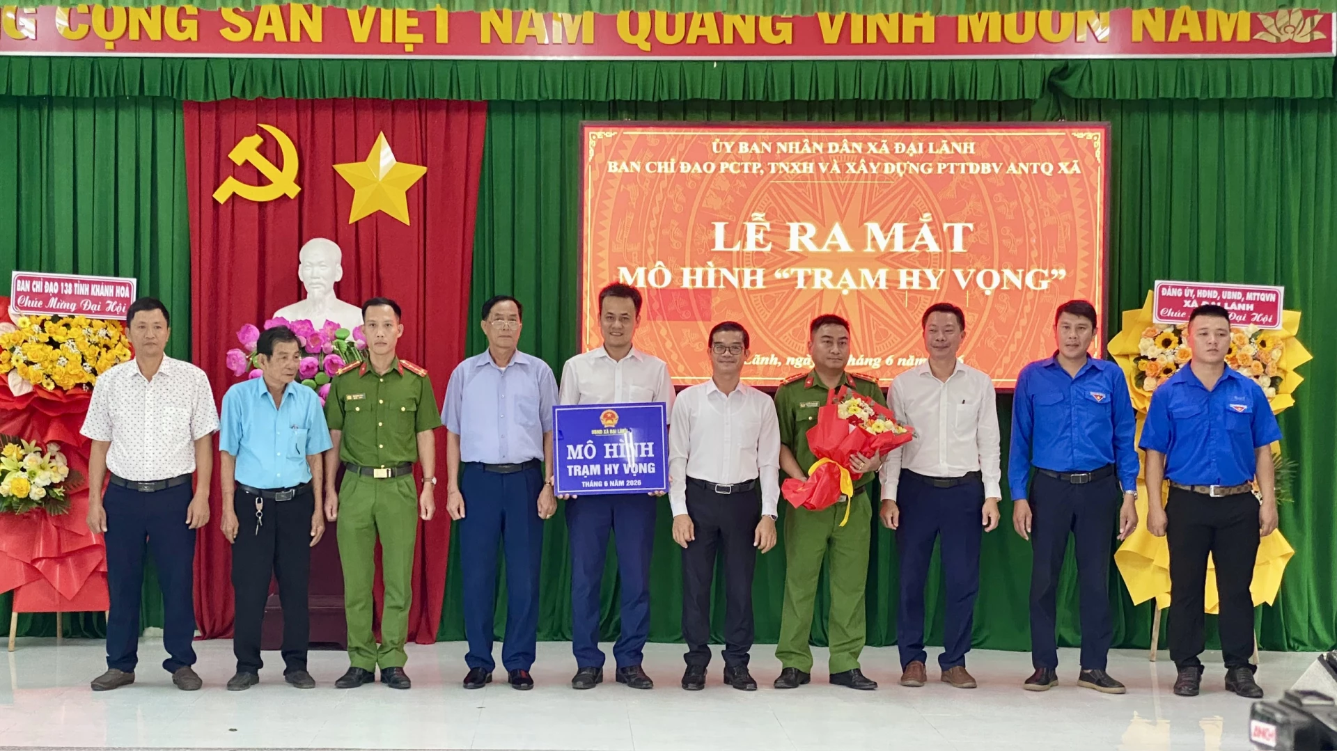 Xã Đại Lãnh ra mắt mô hình Trạm hy vọng.