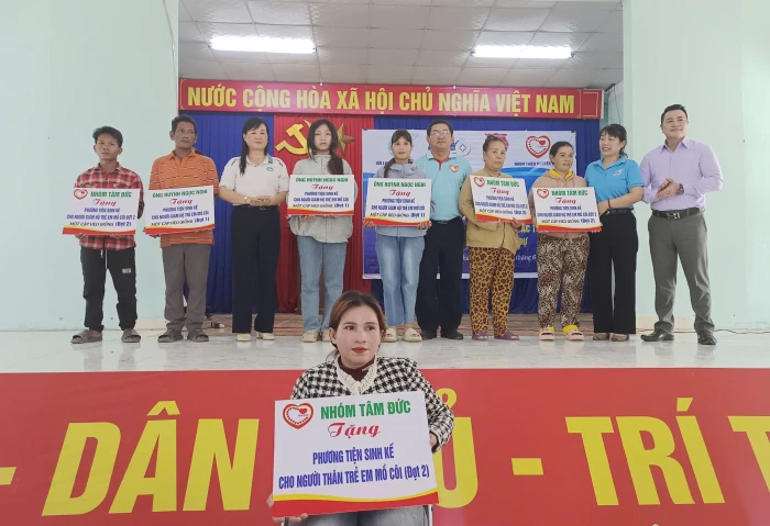 Hội Liên hiệp Phụ nữ xã Nam Khánh Vĩnh tổ chức các hoạt động hỗ trợ phụ nữ và trẻ em