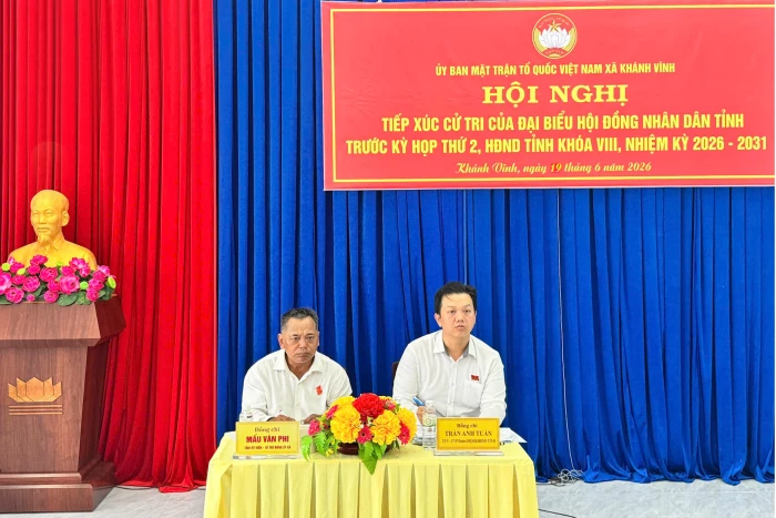 Đại biểu HĐND tỉnh Khánh Hòa tiếp xúc cử tri 3 xã khu vực Khánh Vĩnh
