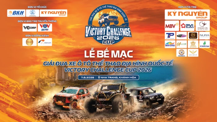 19 giờ 30 phút tối nay: Livestream Bế mạc Giải đua xe ô tô thể thao địa hình Victory Challenge 2026