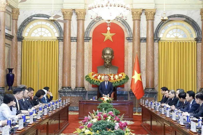 Tổng Bí thư, Chủ tịch nước Tô Lâm tiếp Trưởng đoàn các nước, chuyên gia, học giả và đại diện các tổ chức quốc tế tham dự Diễn đàn Tương lai ASEAN 2026
