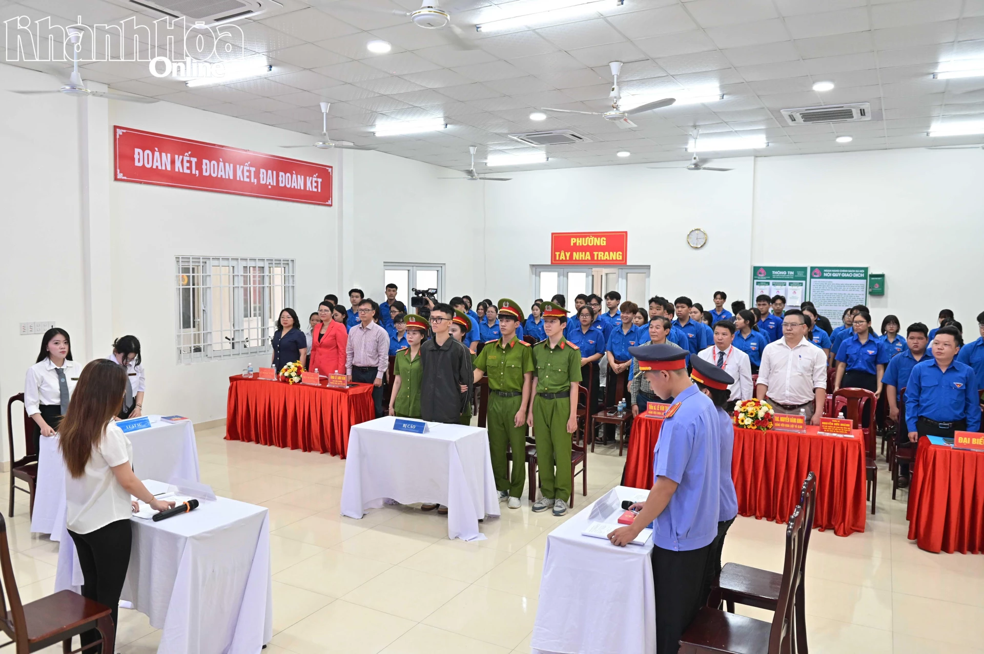 Hoạt động thu hút đông đảo đoàn viên, thanh niên phường Tây Nha Trang tham gia.