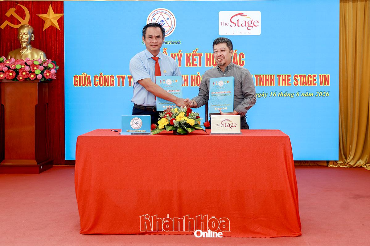 Công ty Yến sào Khánh Hòa ký kết hợp tác với Công ty TNHH The Stage VN