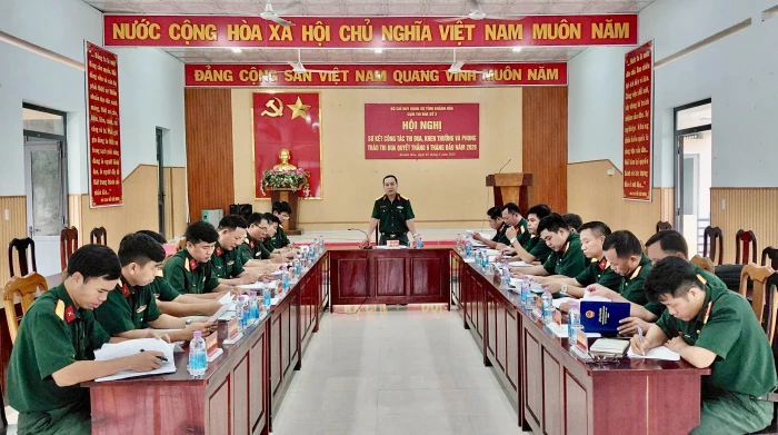 Cụm thi đua số 3, Bộ Chỉ huy Quân sự tỉnh sơ kết phong trào thi đua Quyết thắng 6 tháng đầu năm 2026
