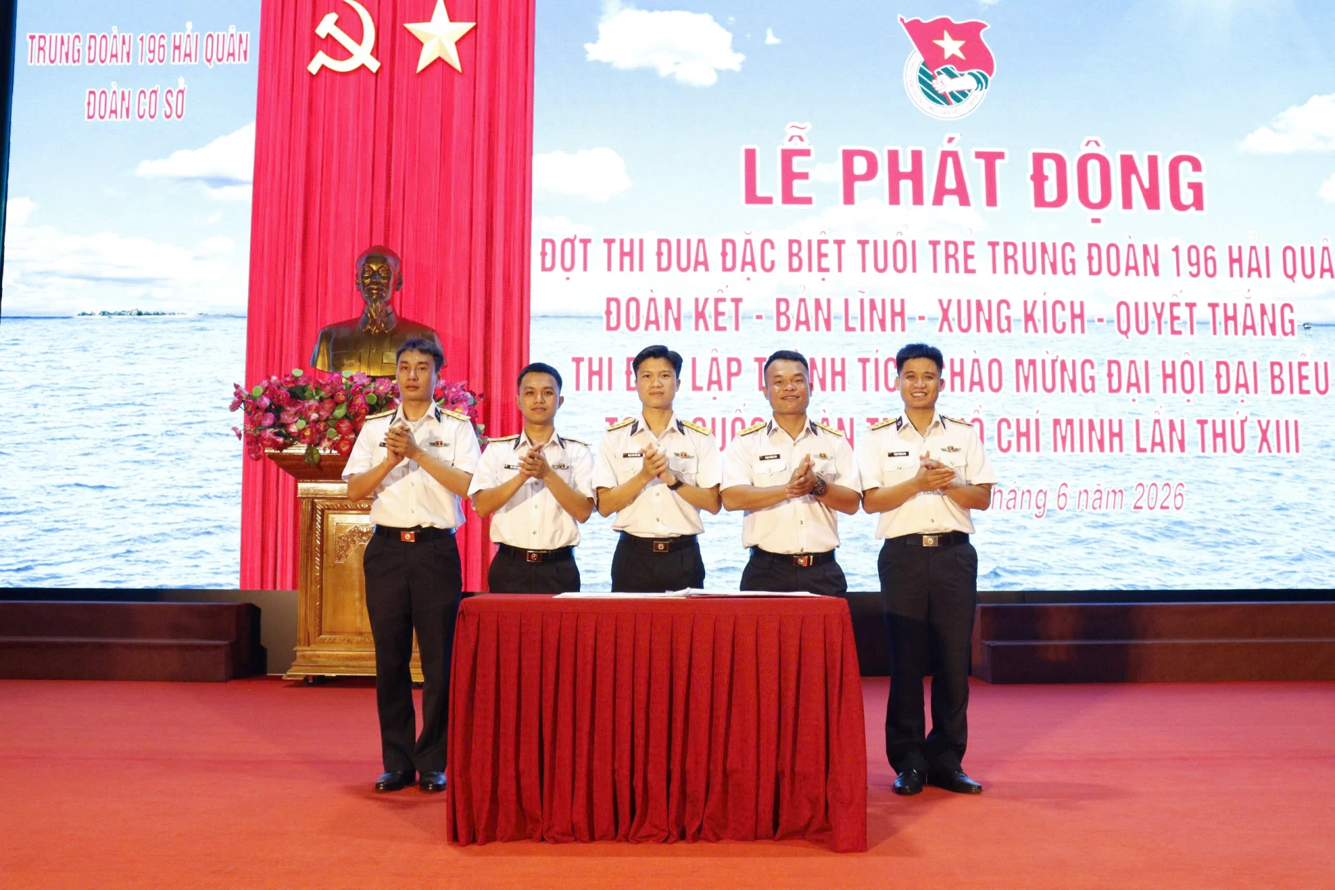 Trung đoàn 196 Hải quân phát động đợt thi đua đặc biệt chào mừng Đại hội Đoàn toàn quốc