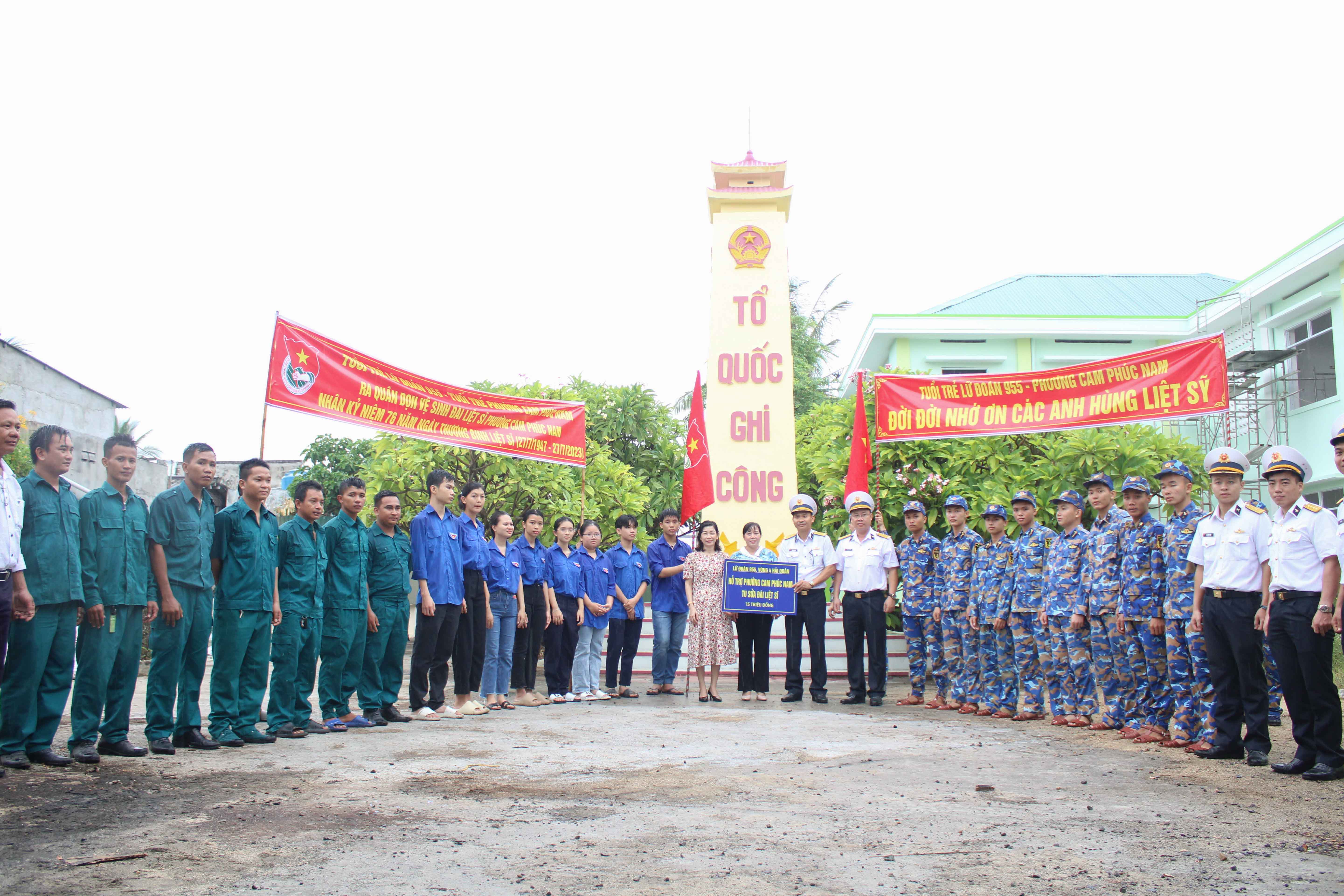 Lữ đoàn 955 tổ chức các hoạt động hướng tới kỷ niệm 76 năm Ngày Thương binh - Liệt sĩ