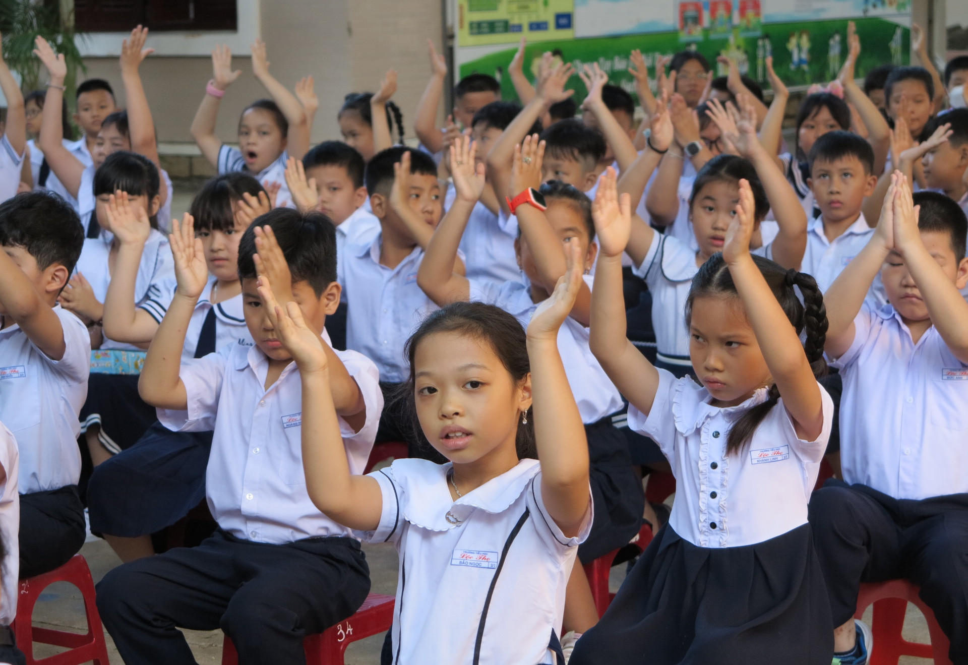 Học sinh Trường Tiểu học Lộc Thọ. 